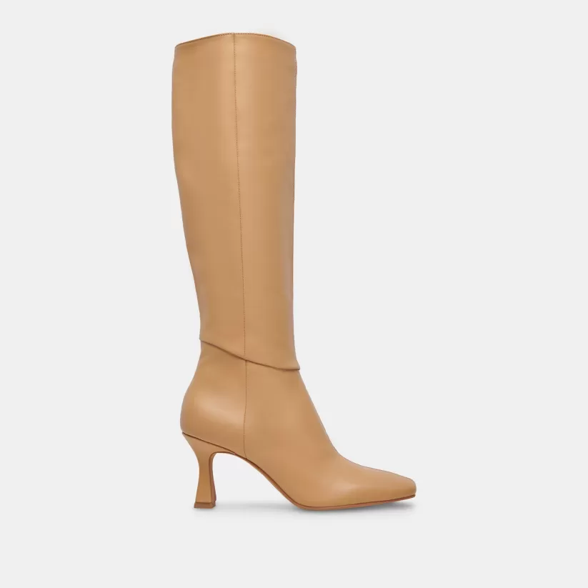 Tall Boots | Wide Calf | Dolce Vita GYRA WIDE CALF BOOTS TAN LEATHER TANLEATHER