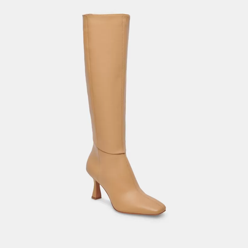 Tall Boots | Wide Calf | Dolce Vita GYRA WIDE CALF BOOTS TAN LEATHER TANLEATHER
