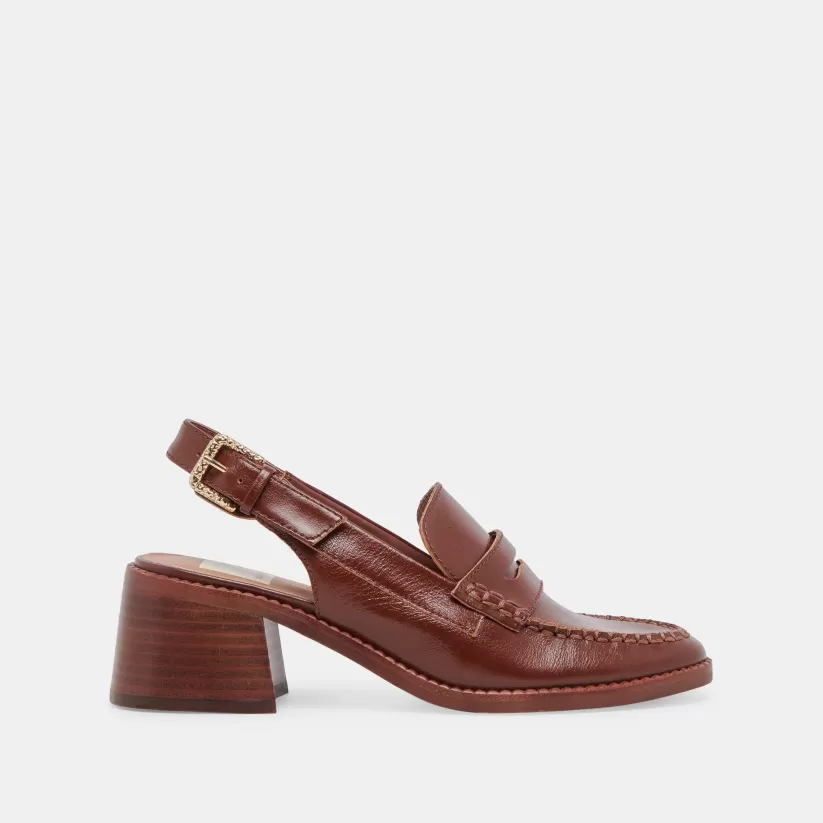 Heels | Flats & Loafers | Dolce Vita HARDI HEELS BROWN CRINKLE PATENT BROWNCRINKLEPATENT
