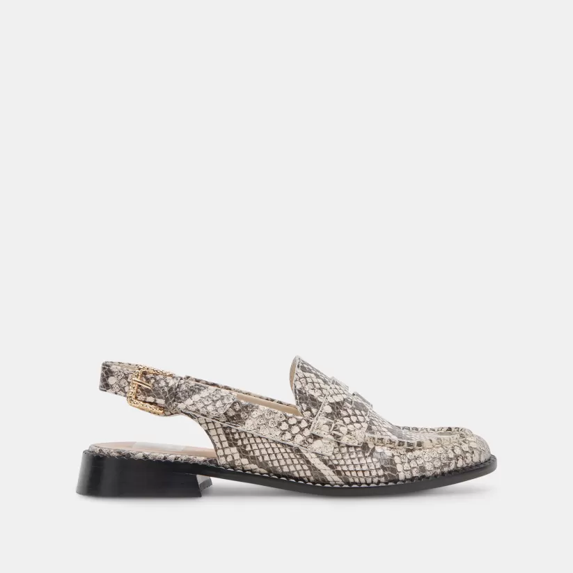 Flats & Loafers | Dolce Vita HARDI LOAFERS BLACK WHITE EMBOSSED SNAKE BLACKWHITEEMBOSSEDSNAKE