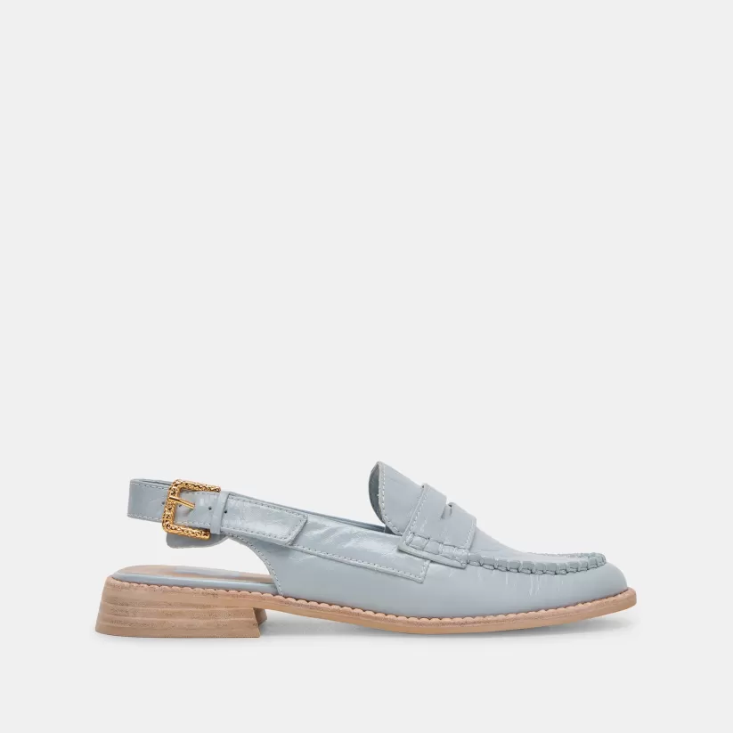 Flats & Loafers | Dolce Vita HARDI LOAFERS SKY BLUE CRINKLE PATENT SKYBLUECRINKLEPATENT
