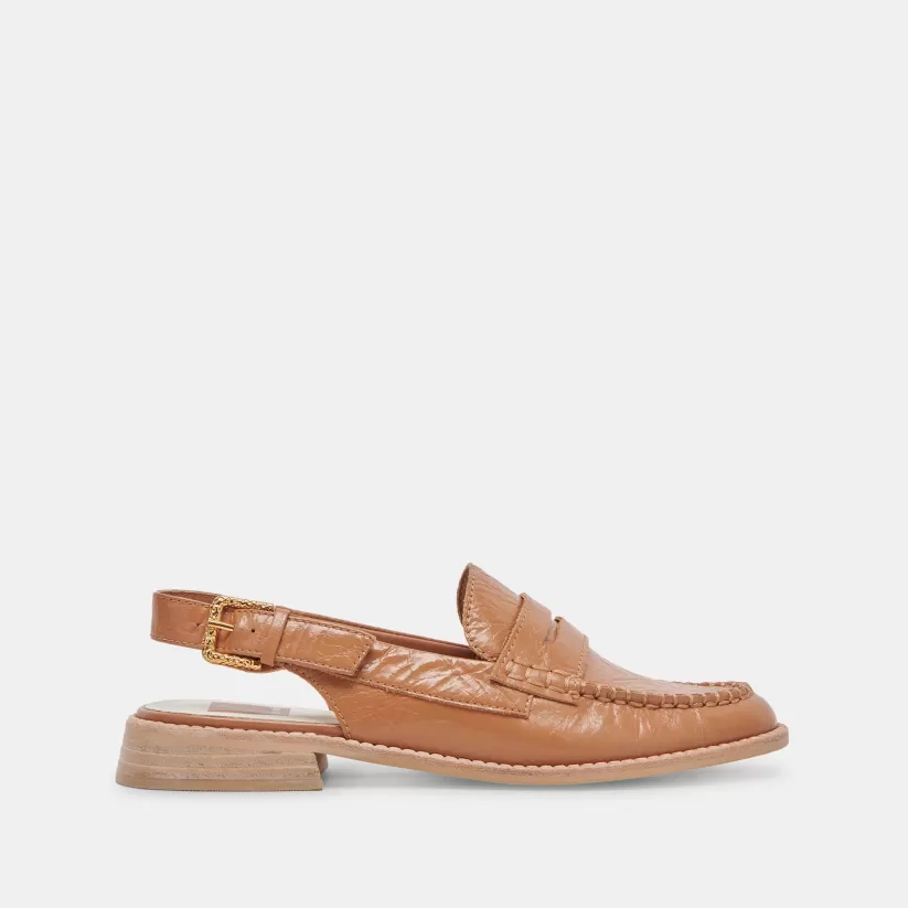 Flats & Loafers | Dolce Vita HARDI LOAFERS TAN CRINKLE PATENT TANCRINKLEPATENT