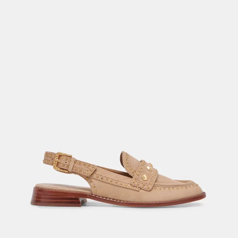 Flats & Loafers | Dolce Vita HARDI STUD LOAFERS CAMEL SUEDE CAMELSUEDE
