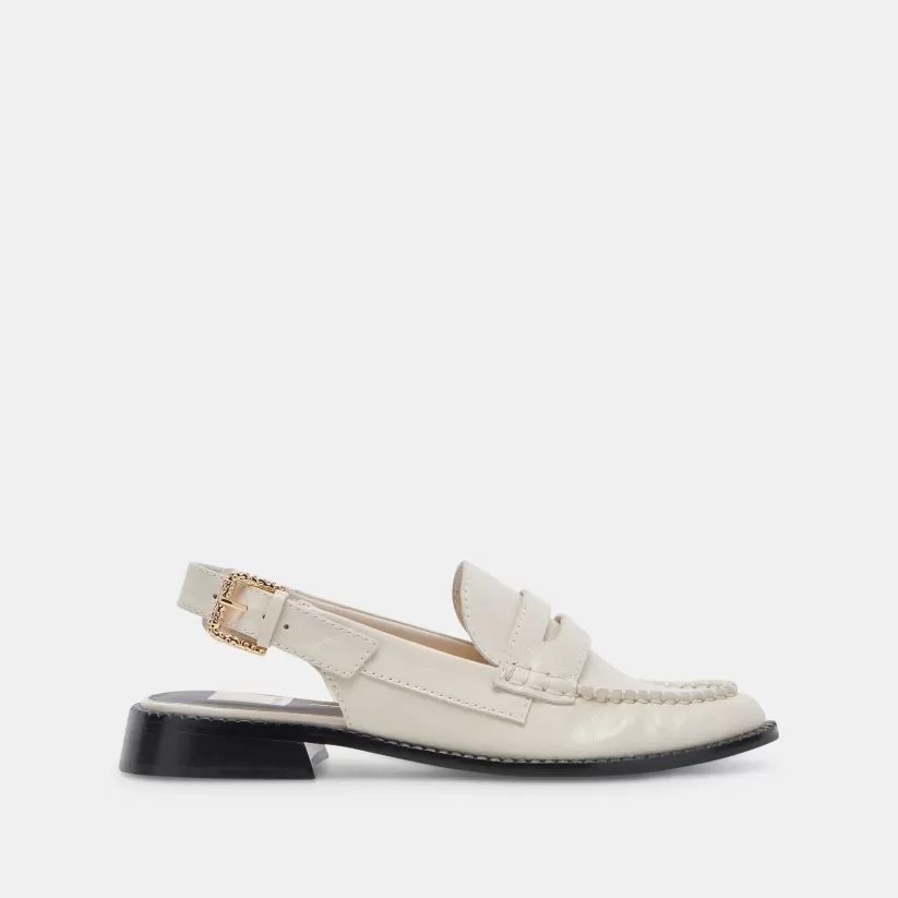 Wide Widths | Flats & Loafers | Dolce Vita HARDI WIDE LOAFERS IVORY CRINKLE PATENT IVORYCRINKLEPATENT