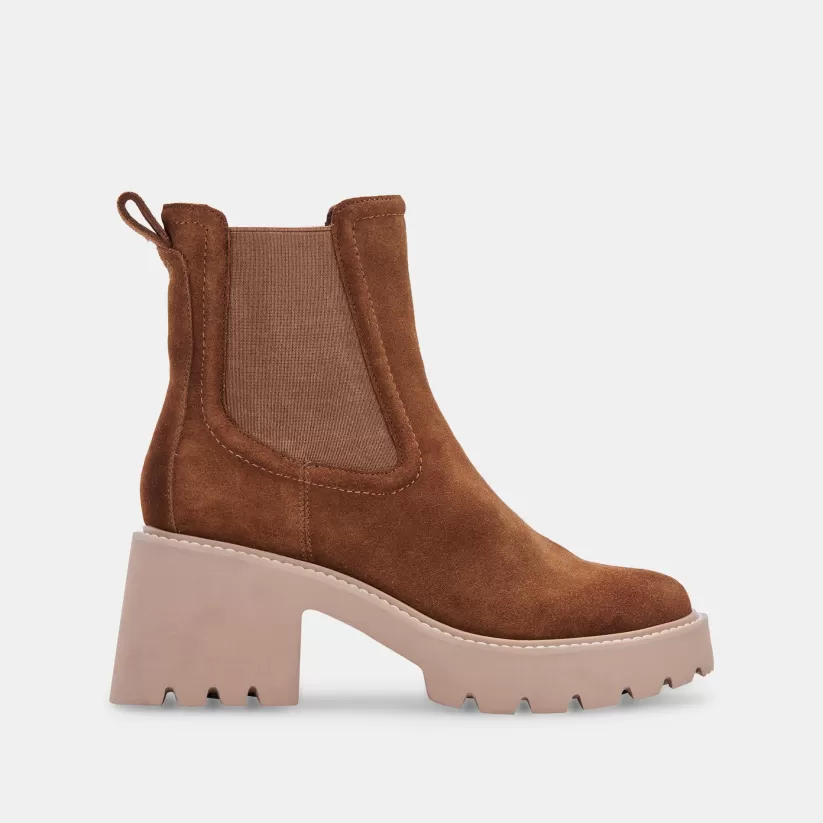 Wide Widths | Dolce Vita HAWK H20 WIDE BOOTIES DK BROWN SUEDE DKBROWNSUEDEH2O
