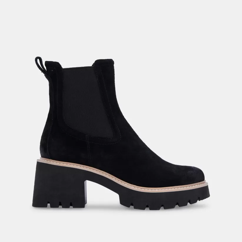 Wide Widths | Dolce Vita HAWK H20 WIDE BOOTIES ONYX SUEDE ONYXSUEDEH2O