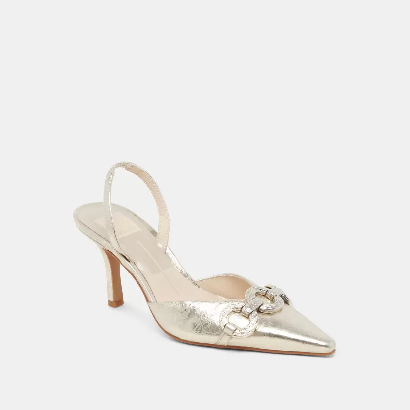Make It Metallic | Heels | Dolce Vita HAYLEE HEELS PLATINUM DISTRESSED LEATHER PLATINUMDISTRESSEDLEATHER
