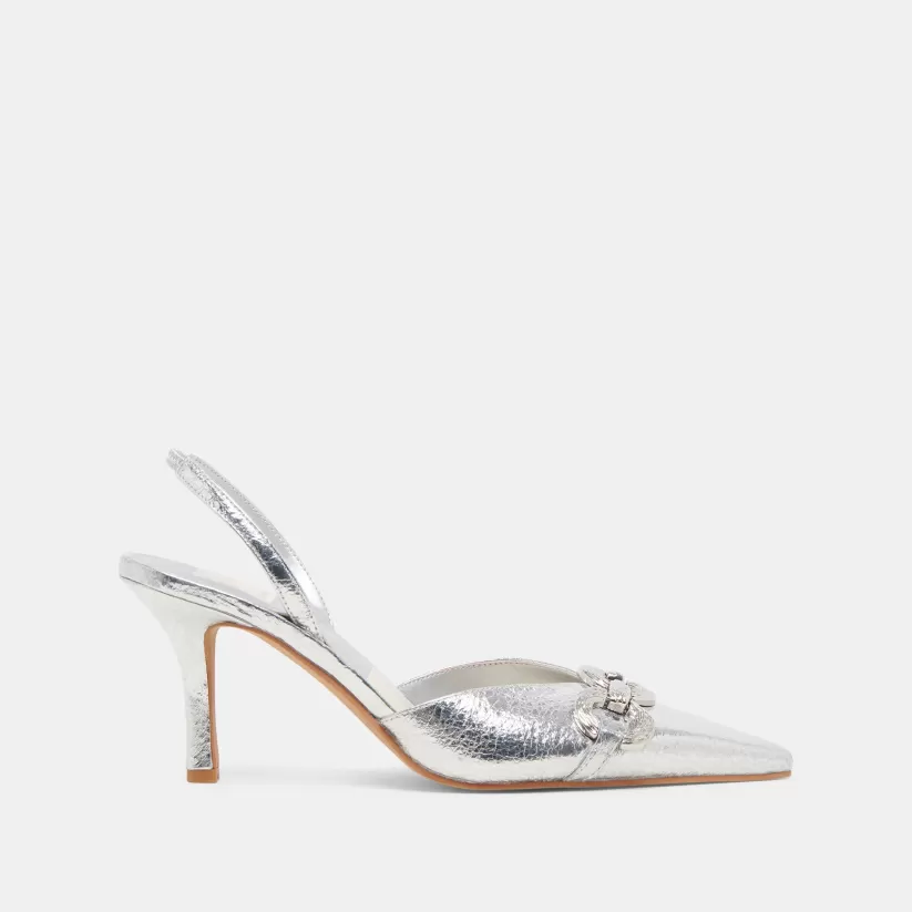 Make It Metallic | Heels | Dolce Vita HAYLEE HEELS SILVER DISTRESSED LEATHER SILVERDISTRESSEDLEATHER