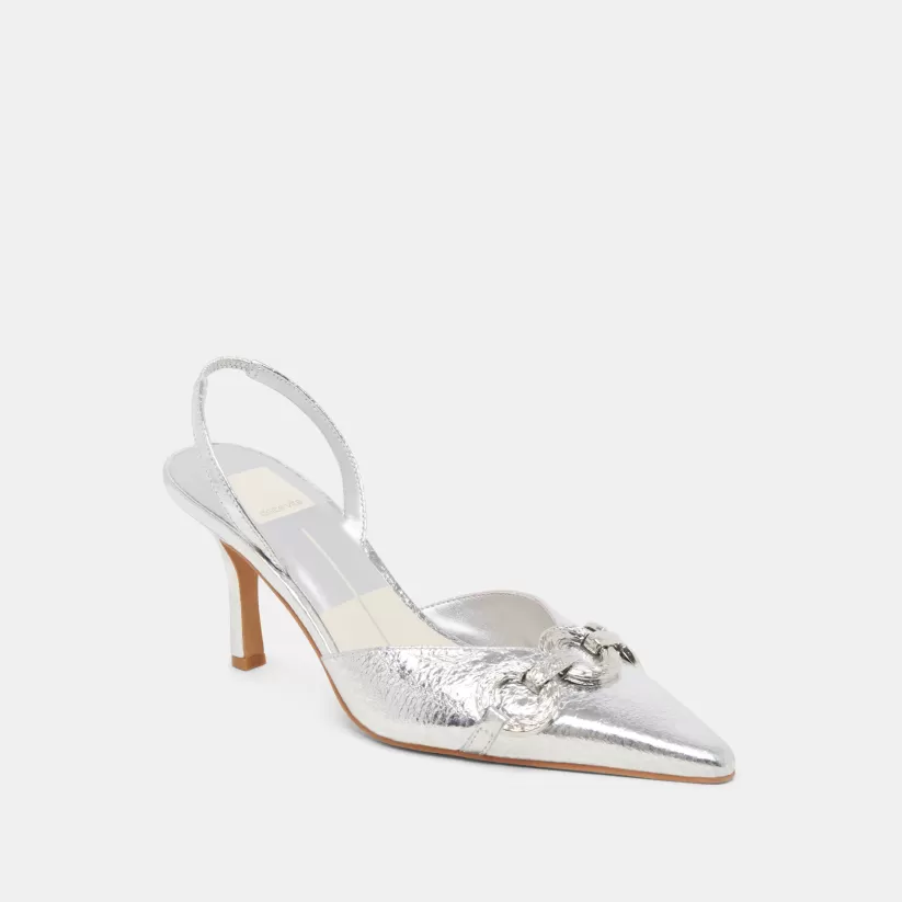Make It Metallic | Heels | Dolce Vita HAYLEE HEELS SILVER DISTRESSED LEATHER SILVERDISTRESSEDLEATHER