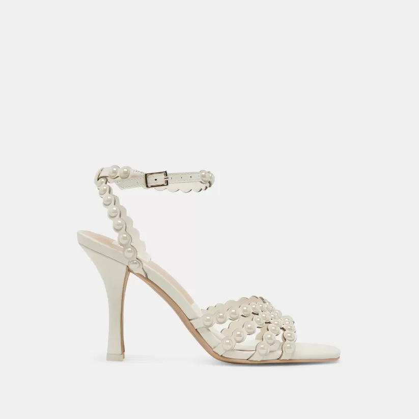 Heels | Dolce Vita HELLEN PEARL HEELS WHITE LEATHER WHITELEATHER