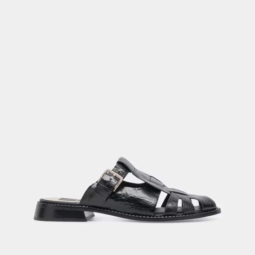 Sandals | Flats & Loafers | Dolce Vita HIPPIE FLATS MIDNIGHT CRINKLE PATENT MIDNIGHTCRINKLEPATENT