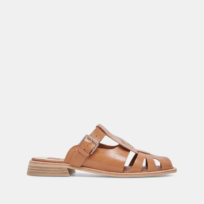 Sandals | Flats & Loafers | Dolce Vita HIPPIE FLATS TAN CRINKLE PATENT TANCRINKLEPATENT