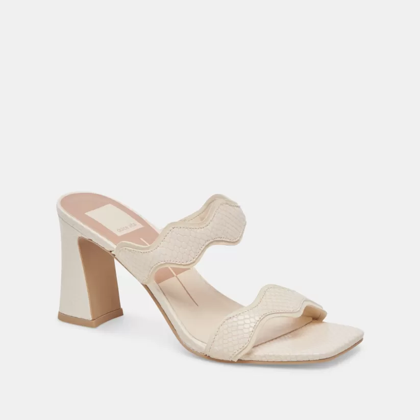 Heels | Dolce Vita ILVA HEELS CREME EMBOSSED LEATHER CREMEEMBOSSEDLEATHER