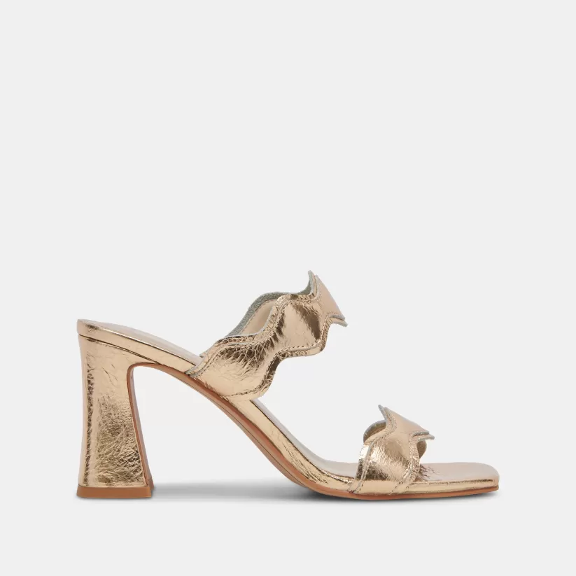 Extended Sizing | Heels | Dolce Vita ILVA HEELS GOLD DISTRESSED LEATHER GOLDDISTRESSEDLEATHER