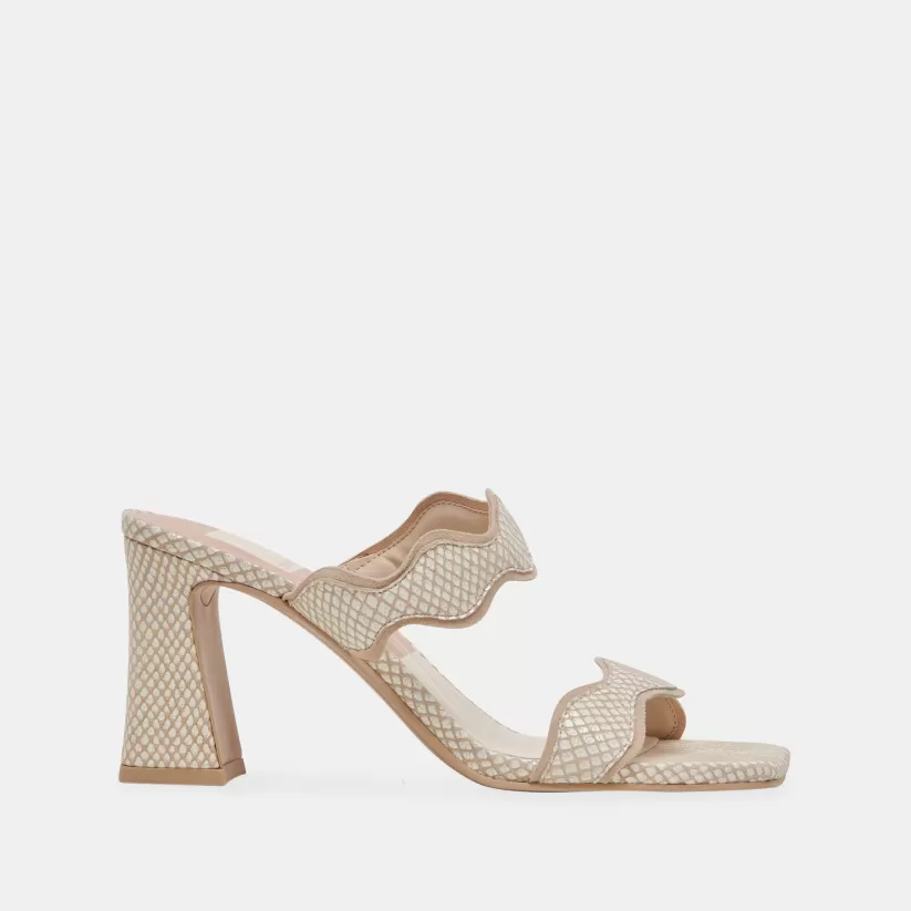 Heels | Dolce Vita ILVA HEELS WHITE NATURAL EMBOSSED LEATHER WHITENATURALEMBOSSEDLEATHER