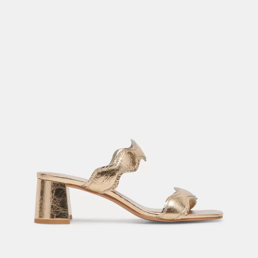 Heels | Dolce Vita ILVA MID HEELS GOLD DISTRESSED LEATHER GOLDDISTRESSEDLEATHER