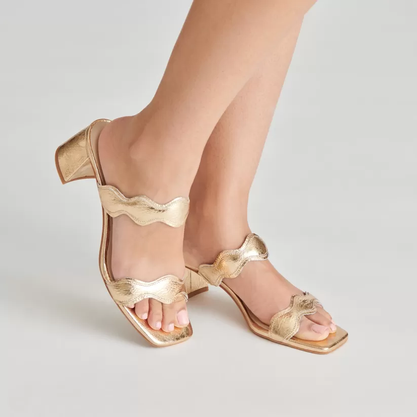 Heels | Dolce Vita ILVA MID HEELS GOLD DISTRESSED LEATHER GOLDDISTRESSEDLEATHER