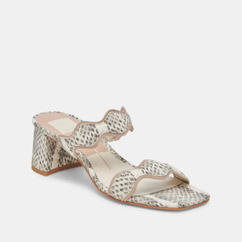 Heels | Dolce Vita ILVA MID HEELS GREY WHITE EMBOSSED LEATHER GREYWHITEEMBOSSEDLEATHER