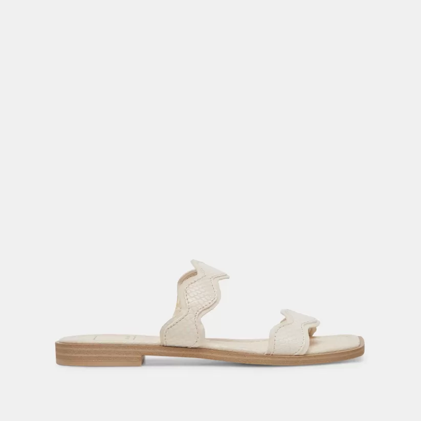 Sandals | Dolce Vita ILVA SANDALS CREME EMBOSSED LEATHER CREMEEMBOSSEDLEATHER