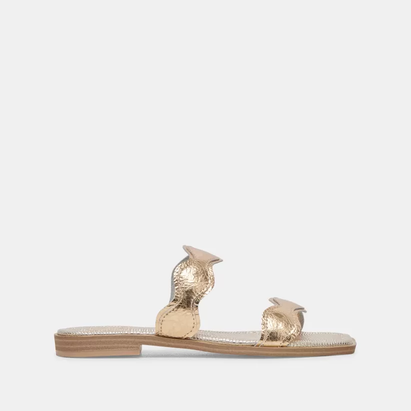 Sandals | Dolce Vita ILVA SANDALS GOLD DISTRESSED LEATHER GOLDDISTRESSEDLEATHER