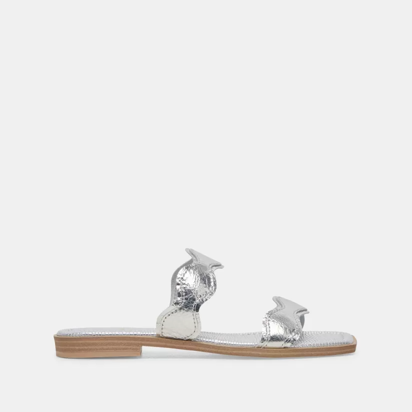 Sandals | Dolce Vita ILVA SANDALS SILVER DISTRESSED LEATHER SILVERDISTRESSEDLEATHER