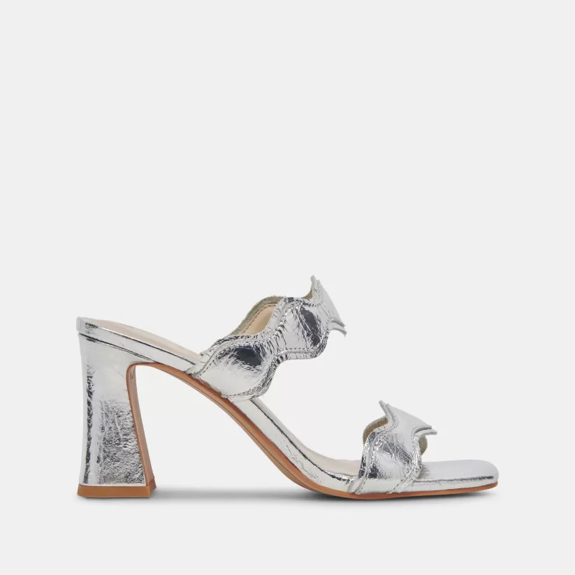 Wide Widths | Heels | Dolce Vita ILVA WIDE HEELS SILVER DISTRESSED LEATHER SILVERDISTRESSEDLEATHER