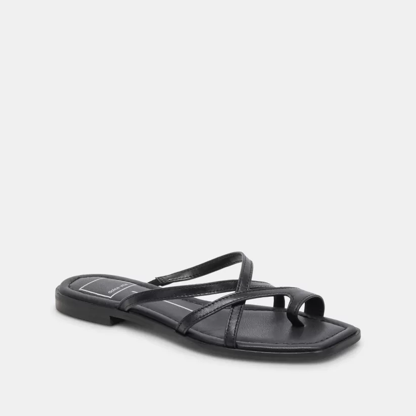 Sandals | Dolce Vita INDIGO SANDALS BLACK LEATHER BLACKLEATHER