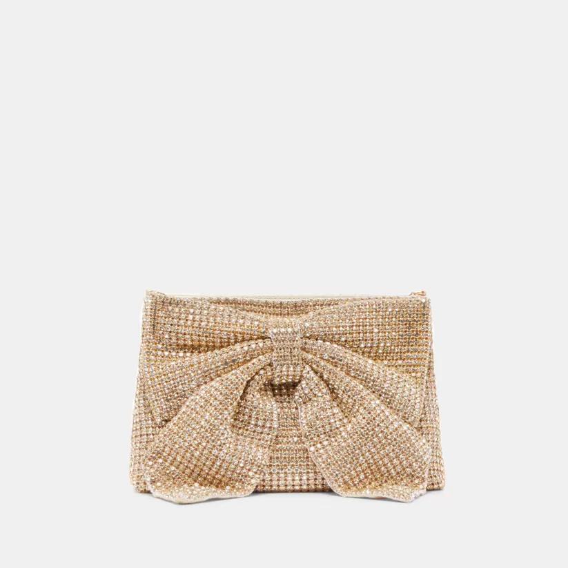Make It Metallic | Dolce Vita ISABELLA CLUTCH GOLD RHINESTONE MESH GOLDRHINESTONEMESH