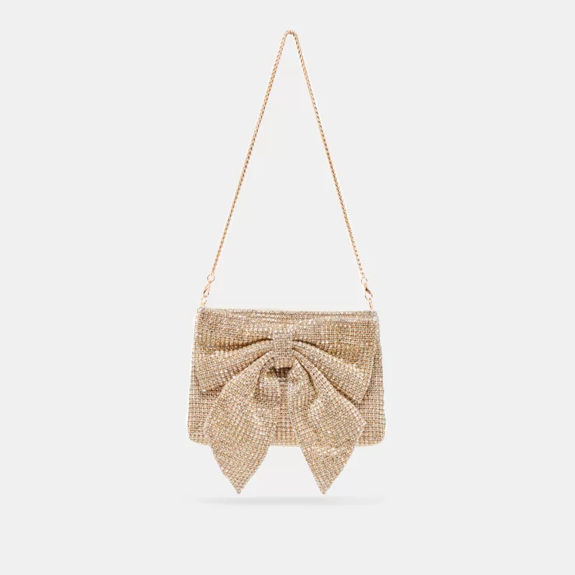 Make It Metallic | Dolce Vita ISABELLA CLUTCH GOLD RHINESTONE MESH GOLDRHINESTONEMESH