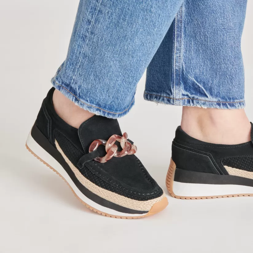 Sneakers | Flats & Loafers | Dolce Vita JADAH SNEAKERS ONYX SUEDE ONYXSUEDE