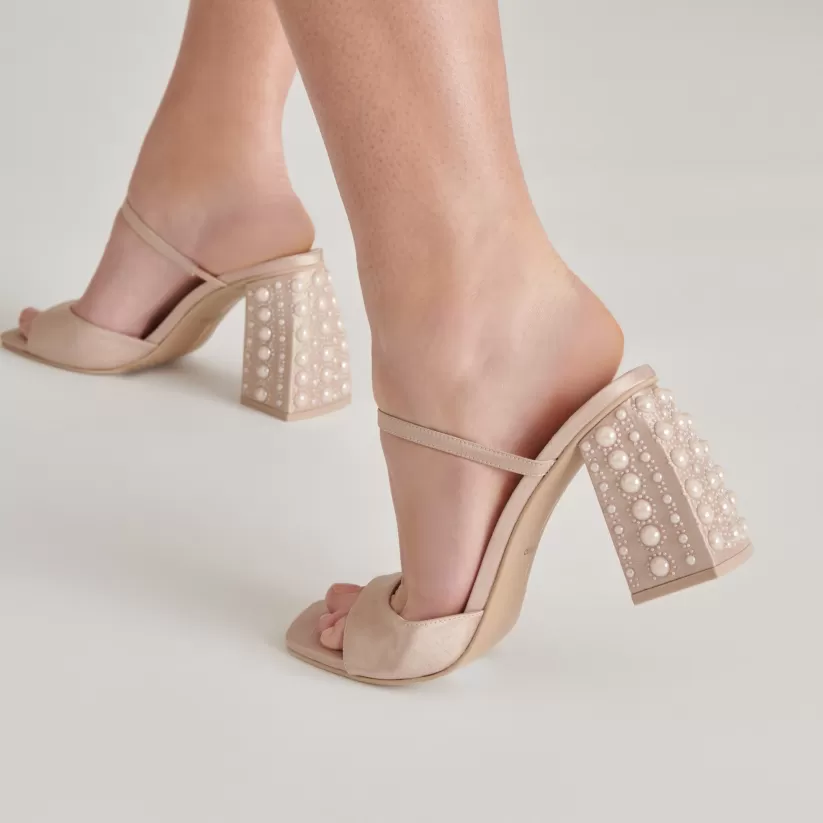 Heels | Dolce Vita JEMMY PEARL HEELS CHAMPAGNE SILK CHAMPAGNESILK
