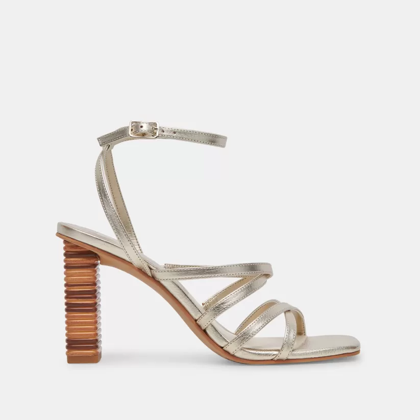 Heels | Dolce Vita JENKO HEELS PLATINUM METALLIC LEATHER PLATINUMMETALLICLEATHER