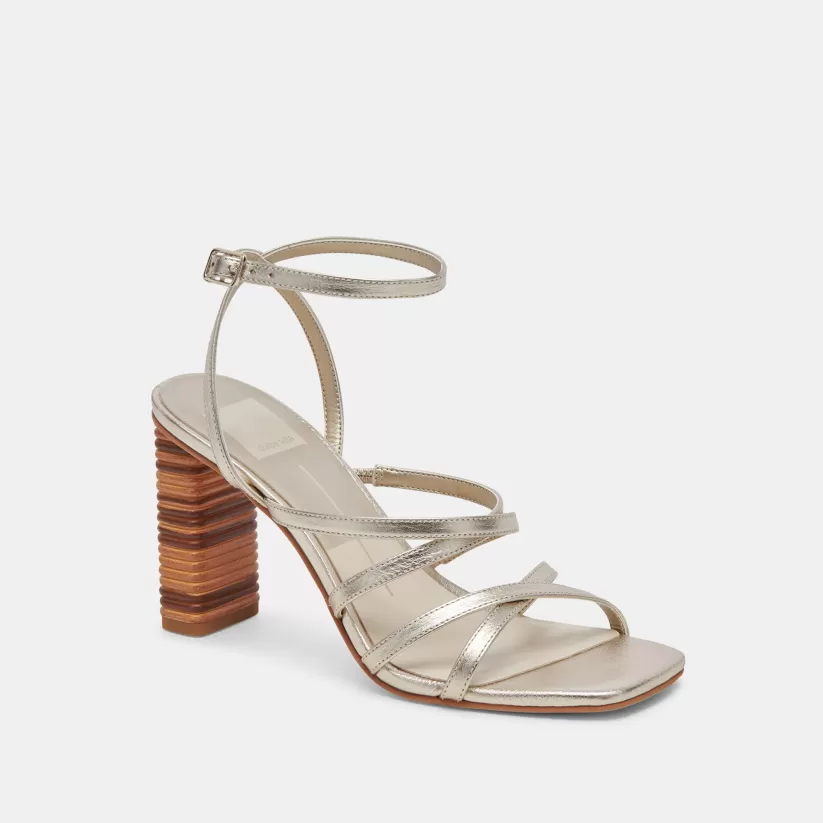 Heels | Dolce Vita JENKO HEELS PLATINUM METALLIC LEATHER PLATINUMMETALLICLEATHER