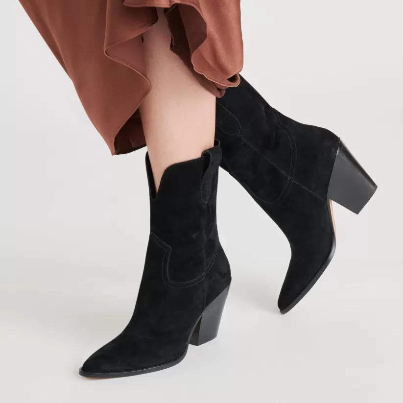 Western Inspired | Dolce Vita JESSEY BOOTS ONYX SUEDE ONYXSUEDE
