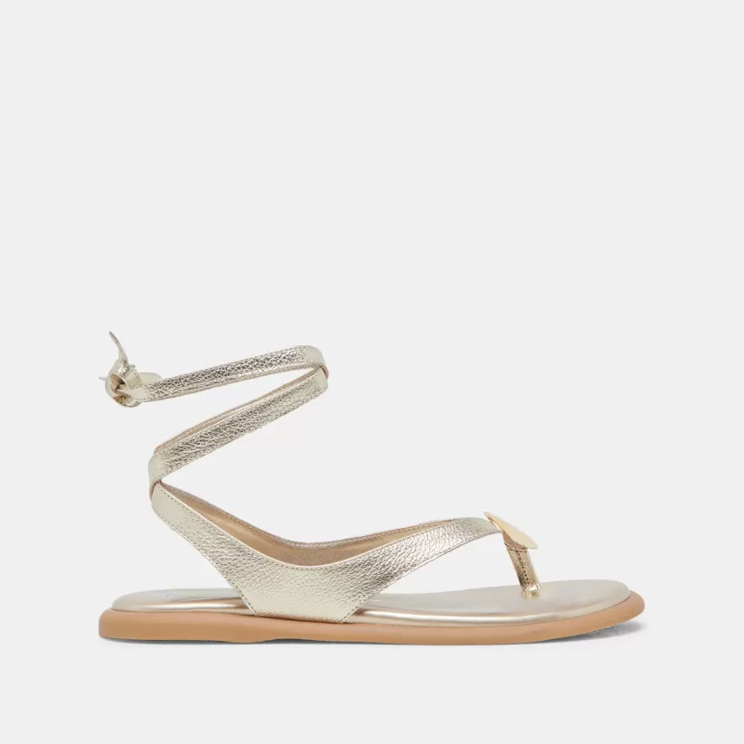 Make It Metallic | Sandals | Dolce Vita JUDY SANDALS LIGHT GOLD LEATHER LIGHTGOLDLEATHER