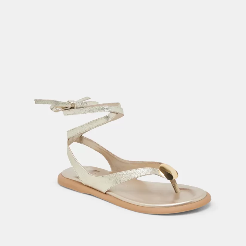 Make It Metallic | Sandals | Dolce Vita JUDY SANDALS LIGHT GOLD LEATHER LIGHTGOLDLEATHER