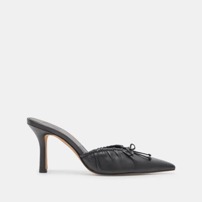 Mules & Clogs | Heels | Dolce Vita KAIRI HEELS BLACK LEATHER BLACKLEATHER