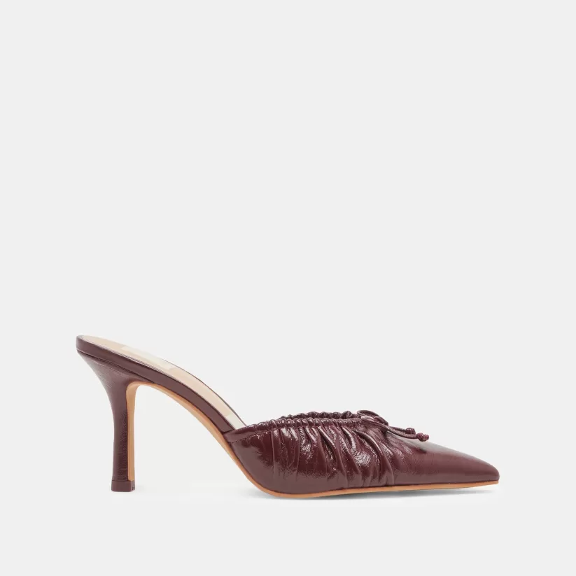 Mules & Clogs | Heels | Dolce Vita KAIRI HEELS CRANBERRY CRINKLE PATENT CRANBERRYCRINKLEPATENT