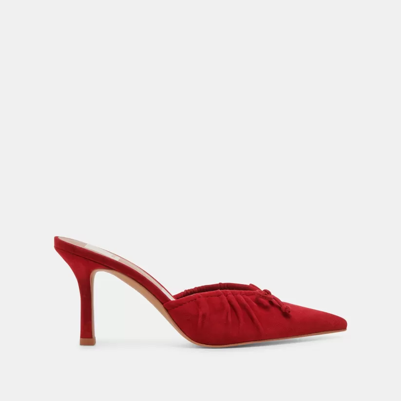 Mules & Clogs | Heels | Dolce Vita KAIRI HEELS CRIMSON SUEDE CRIMSONSUEDE