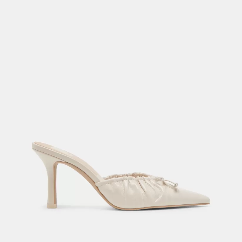 Mules & Clogs | Heels | Dolce Vita KAIRI HEELS IVORY CRINKLE PATENT IVORYCRINKLEPATENT