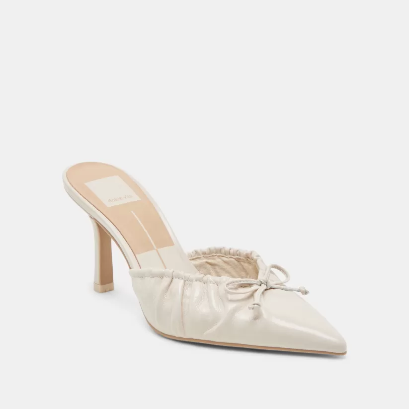 Mules & Clogs | Heels | Dolce Vita KAIRI HEELS IVORY CRINKLE PATENT IVORYCRINKLEPATENT