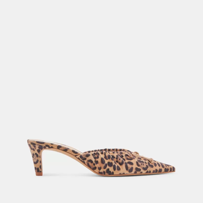 Leopard | Mules & Clogs | Dolce Vita KAIRI MID HEELS DK LEOPARD SUEDE DKLEOPARDSUEDE