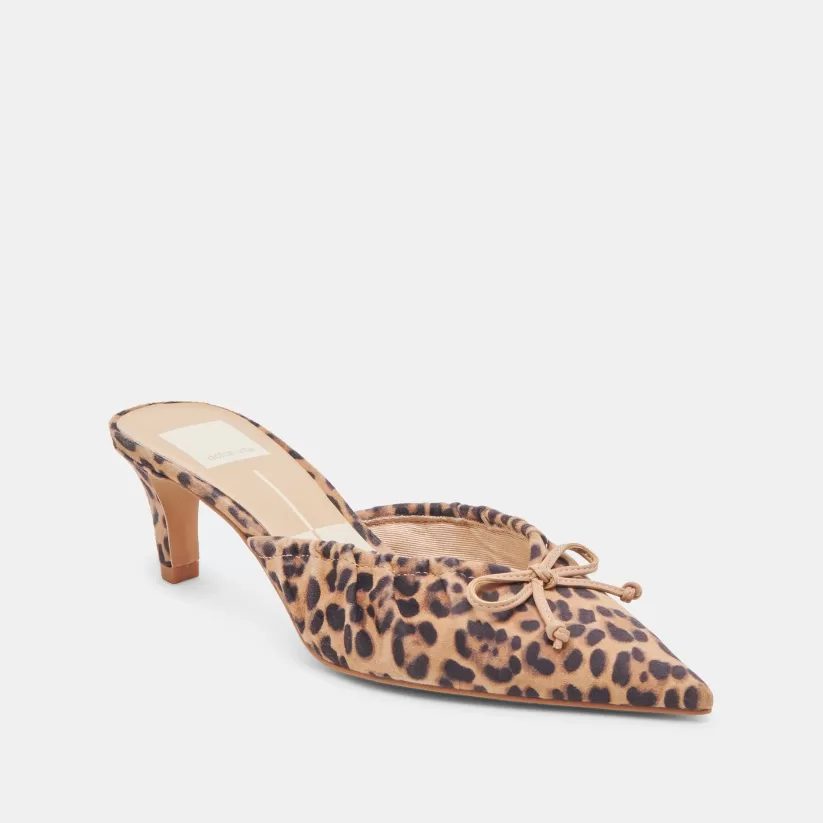 Leopard | Mules & Clogs | Dolce Vita KAIRI MID HEELS DK LEOPARD SUEDE DKLEOPARDSUEDE