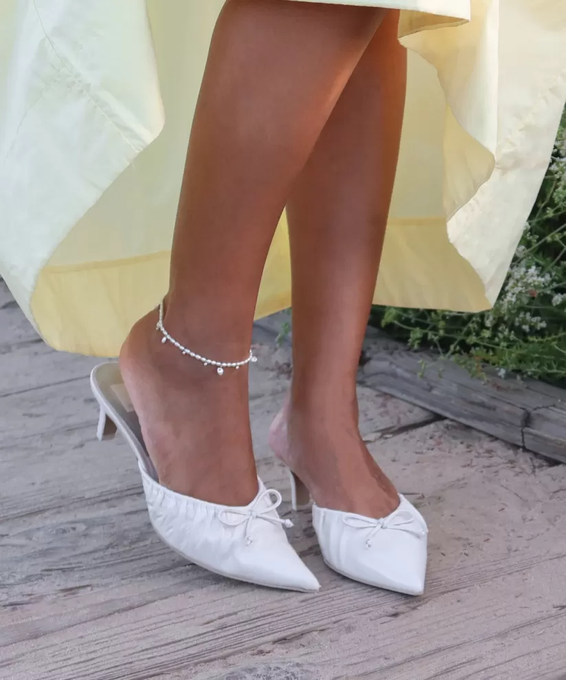 Mules & Clogs | Heels | Dolce Vita KAIRI MID HEELS IVORY CRINKLE PATENT IVORYCRINKLEPATENT