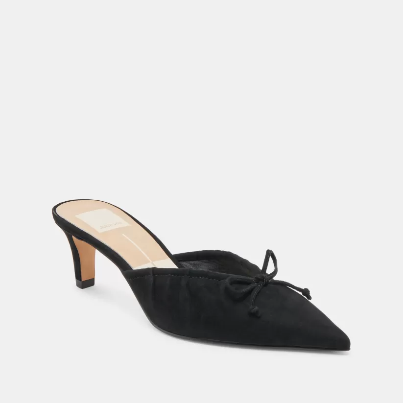Mules & Clogs | Heels | Dolce Vita KAIRI MID HEELS ONYX SUEDE ONYXSUEDE