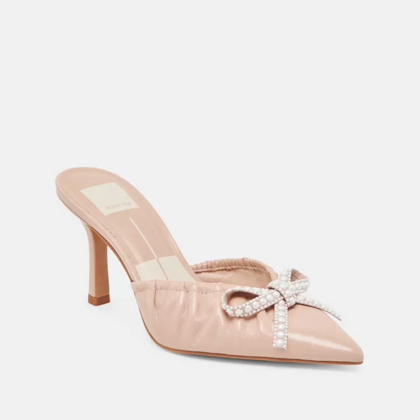 Mules & Clogs | Heels | Dolce Vita KAIRI PEARL HEELS BLUSH CRINKLE PATENT BLUSHCRINKLEPATENT