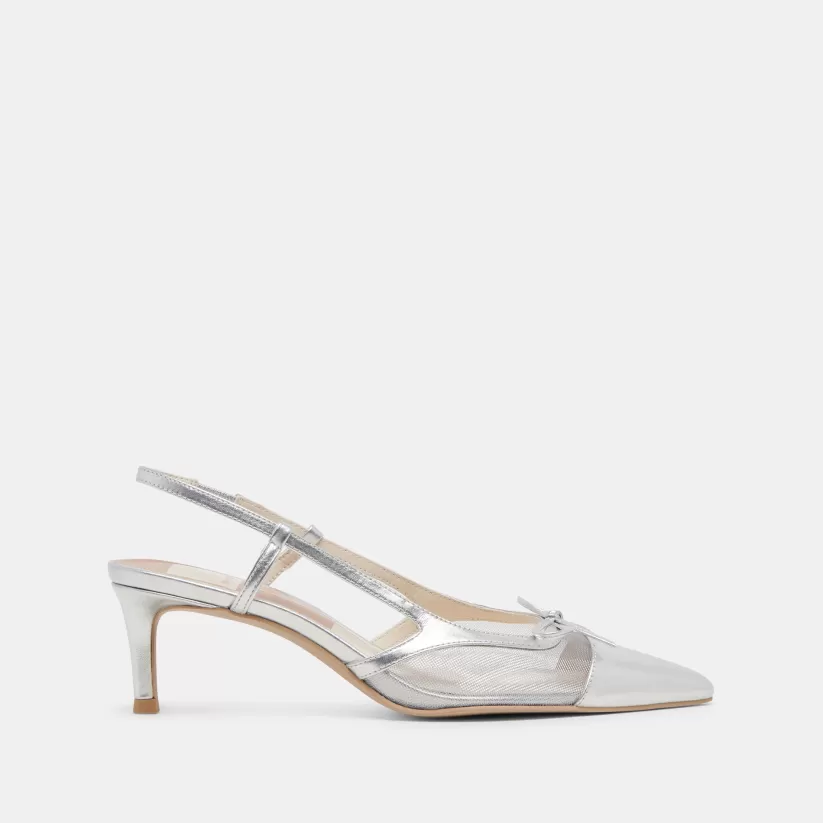 Make It Metallic | Heels | Dolce Vita KANDI HEELS SILVER MESH SILVERMESH