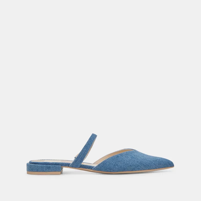 Mules & Clogs | Flats & Loafers | Dolce Vita KANIKA FLATS BLUE DENIM BLUEDENIM