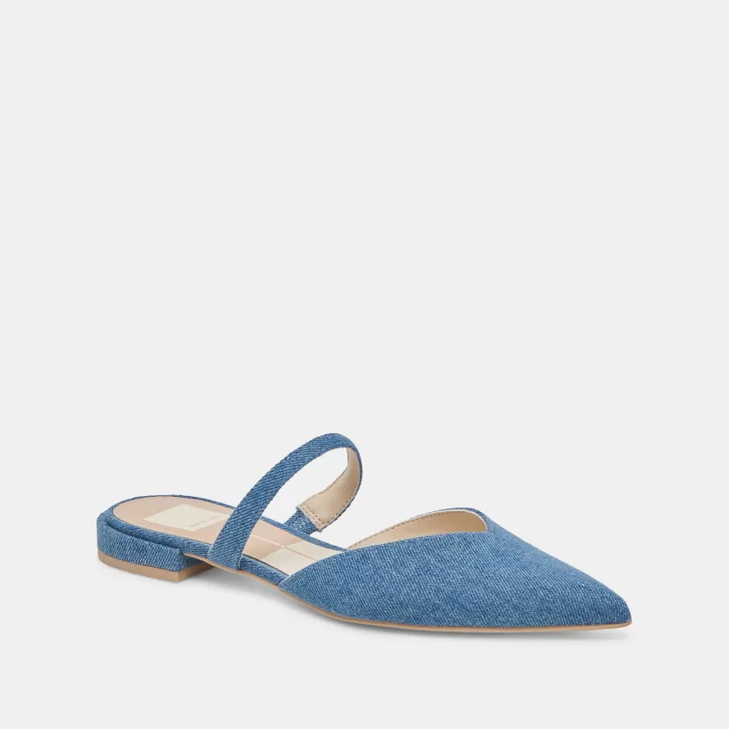 Mules & Clogs | Flats & Loafers | Dolce Vita KANIKA FLATS BLUE DENIM BLUEDENIM