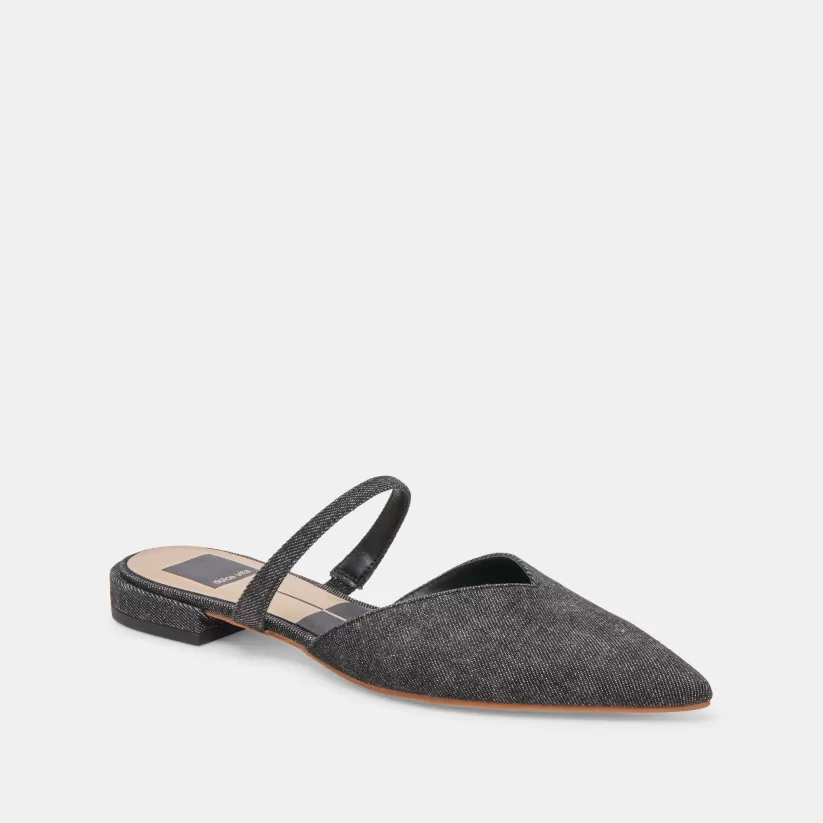 Mules & Clogs | Flats & Loafers | Dolce Vita KANIKA FLATS CARBON DENIM CARBONDENIM